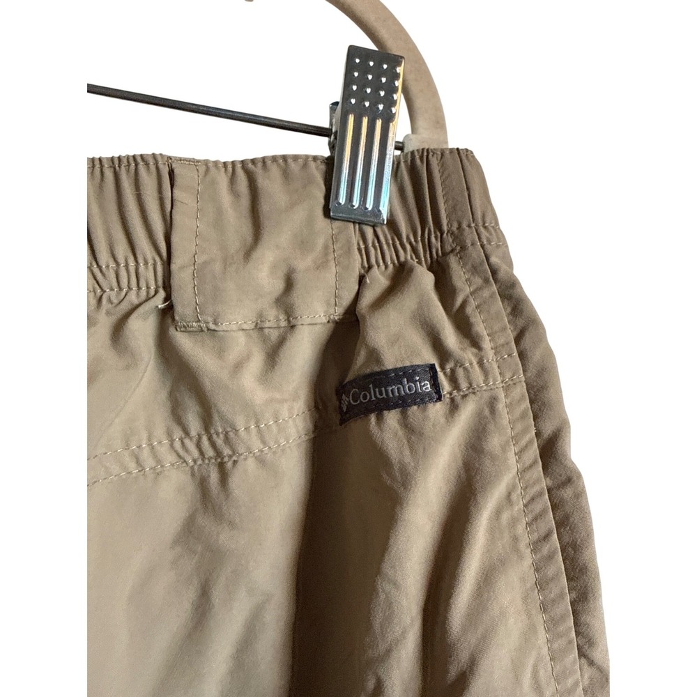 Outdoor Active Fishing Columbia Womens Tan Nylon Cargo Hiking Shorts Khaki Sz L - Picture 9 of 9